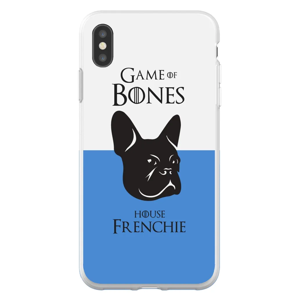 Game of Bones: House Frenchie iPhone Cases (blue - various sizes)