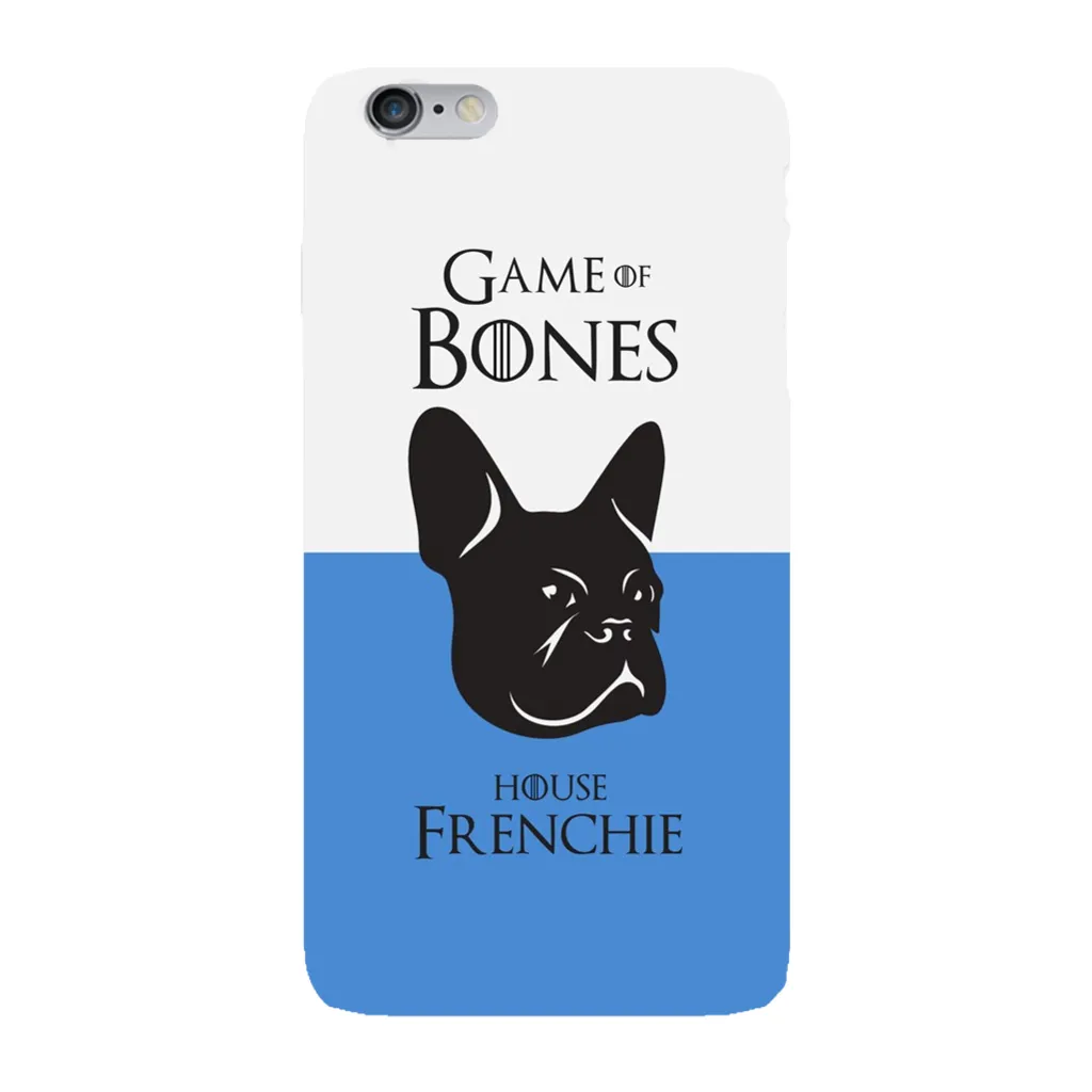 Game of Bones: House Frenchie iPhone Cases (blue - various sizes)