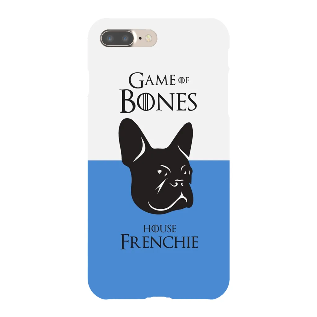 Game of Bones: House Frenchie iPhone Cases (blue - various sizes)