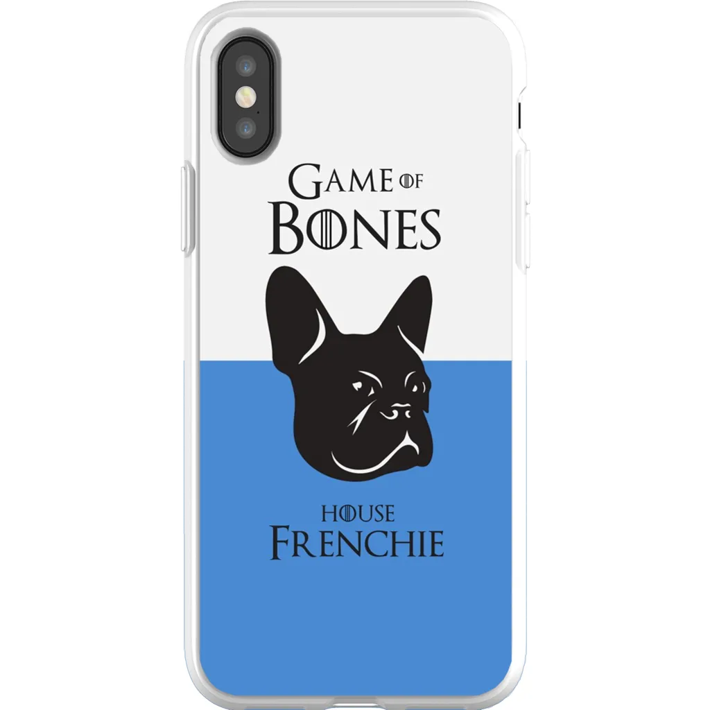 Game of Bones: House Frenchie iPhone Cases (blue - various sizes)