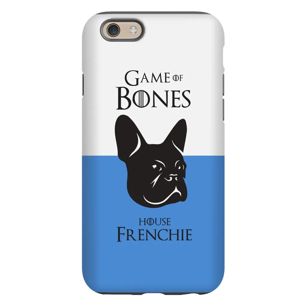 Game of Bones: House Frenchie iPhone Cases (blue - various sizes)