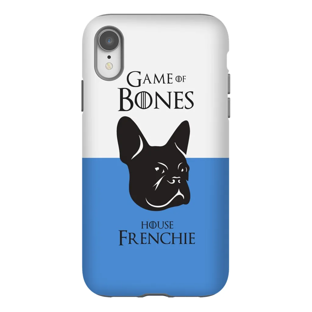 Game of Bones: House Frenchie iPhone Cases (blue - various sizes)