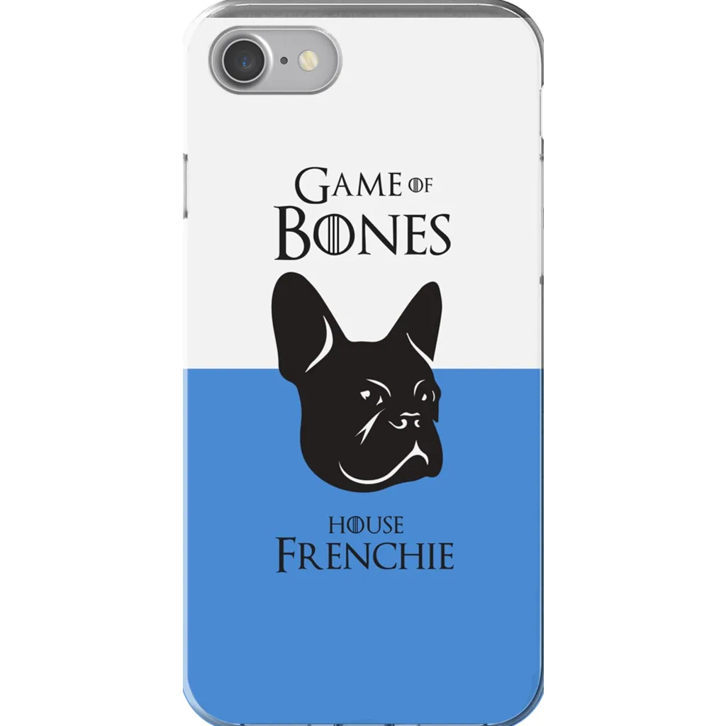 Game of Bones: House Frenchie iPhone Cases (blue - various sizes)