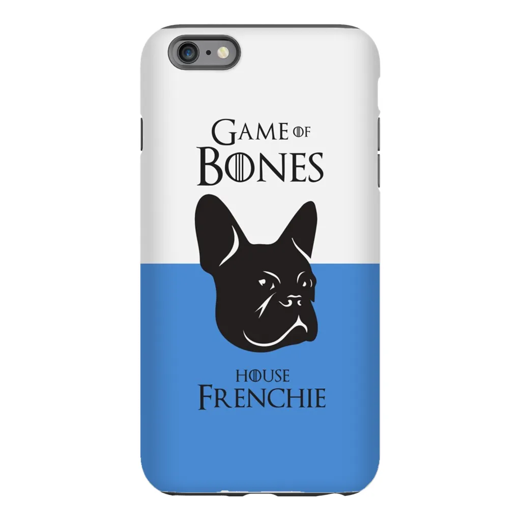 Game of Bones: House Frenchie iPhone Cases (blue - various sizes)