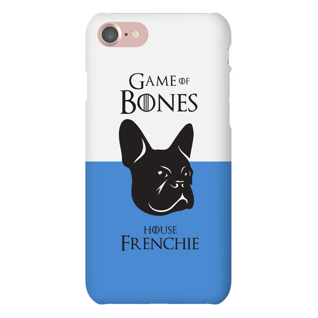 Game of Bones: House Frenchie iPhone Cases (blue - various sizes)