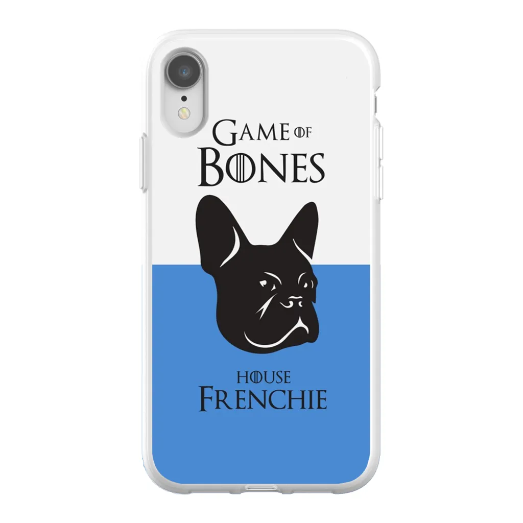 Game of Bones: House Frenchie iPhone Cases (blue - various sizes)