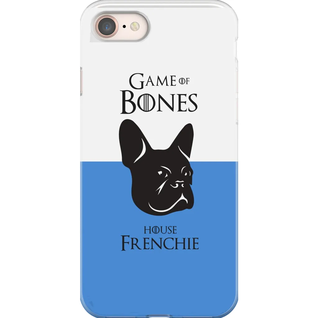 Game of Bones: House Frenchie iPhone Cases (blue - various sizes)