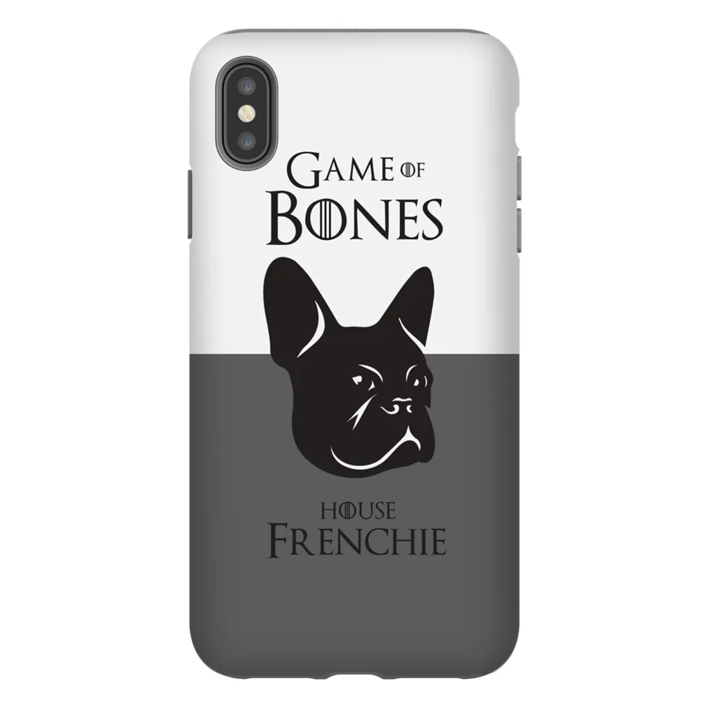 Game of Bones: House Frenchie iPhone Cases (grey - various sizes)