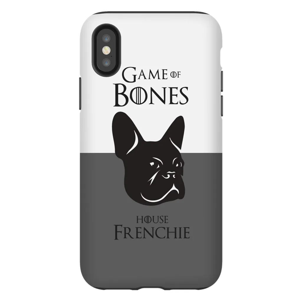 Game of Bones: House Frenchie iPhone Cases (grey - various sizes)