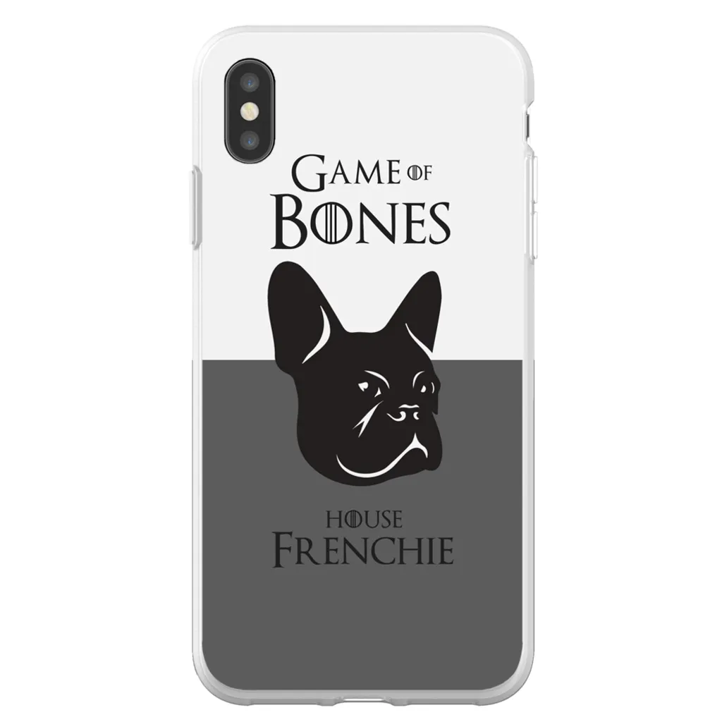 Game of Bones: House Frenchie iPhone Cases (grey - various sizes)