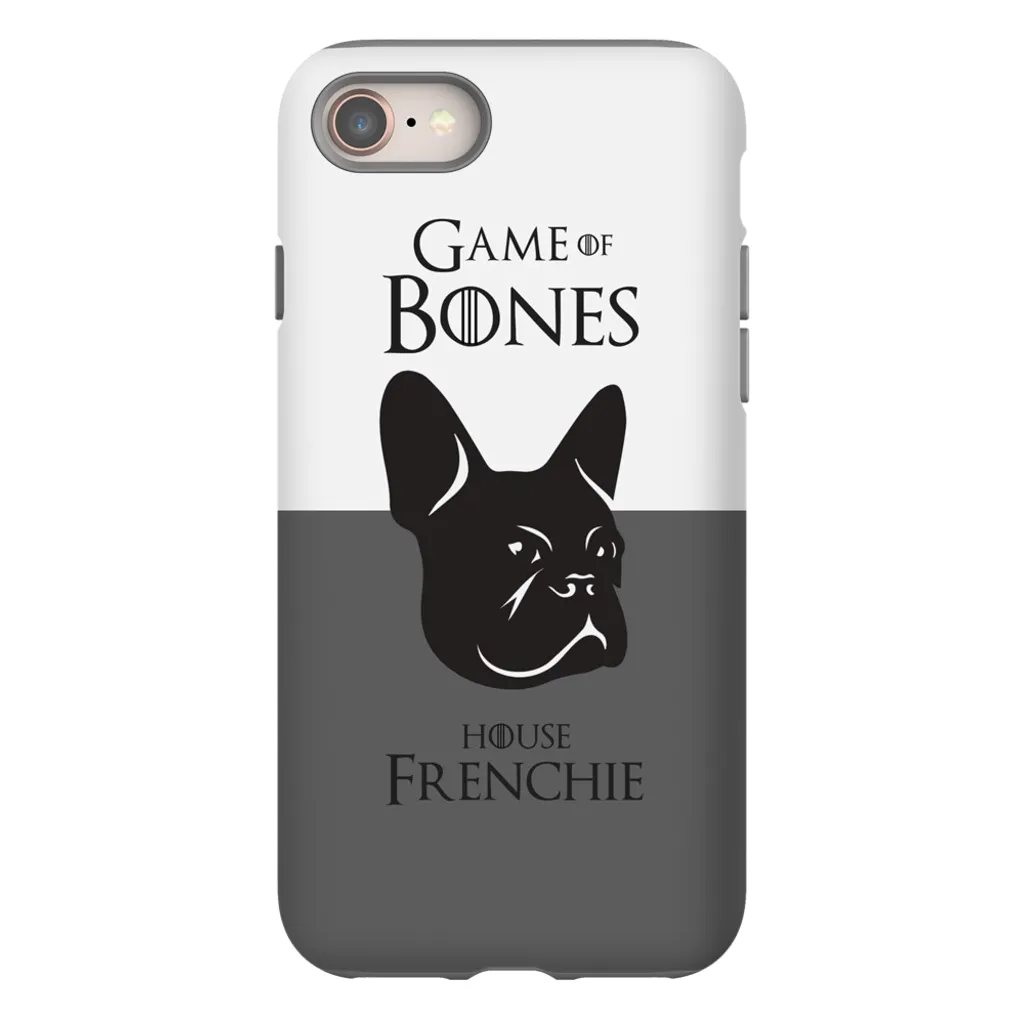 Game of Bones: House Frenchie iPhone Cases (grey - various sizes)