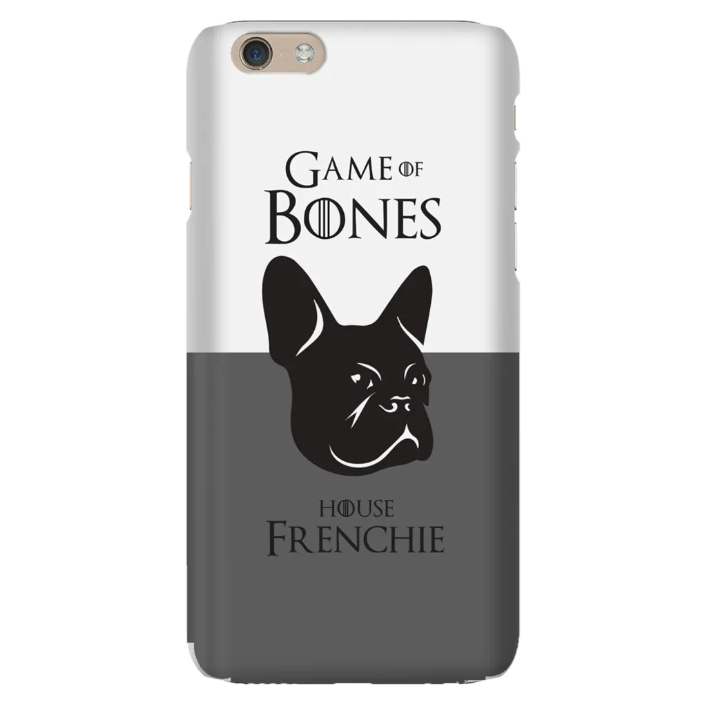 Game of Bones: House Frenchie iPhone Cases (grey - various sizes)