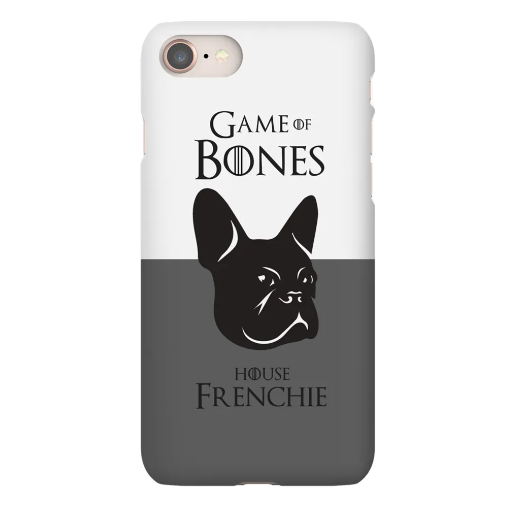 Game of Bones: House Frenchie iPhone Cases (grey - various sizes)