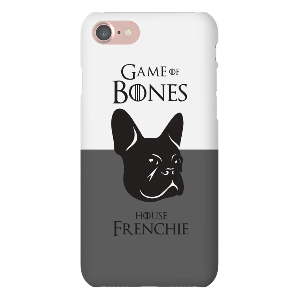 Game of Bones: House Frenchie iPhone Cases (grey - various sizes)