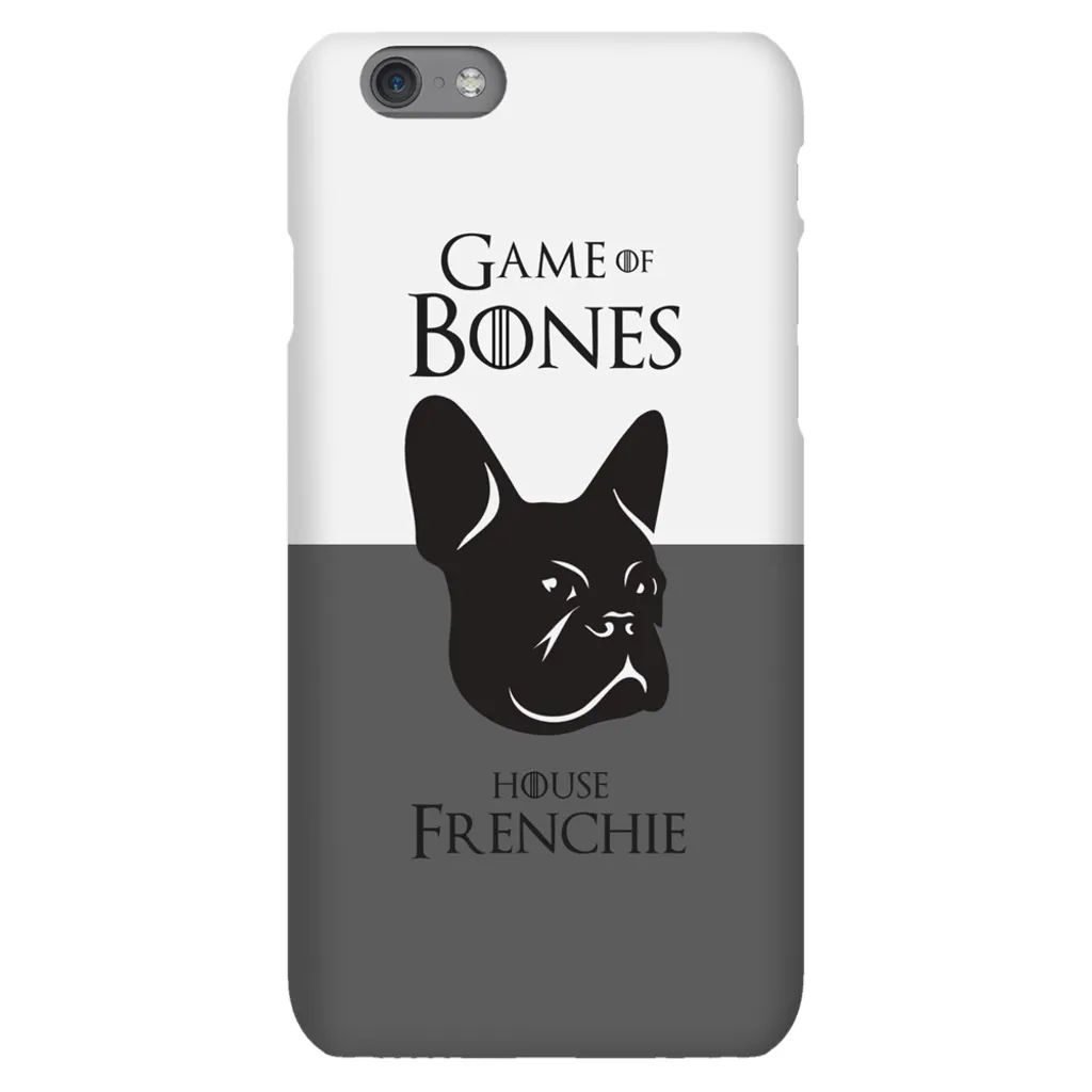 Game of Bones: House Frenchie iPhone Cases (grey - various sizes)