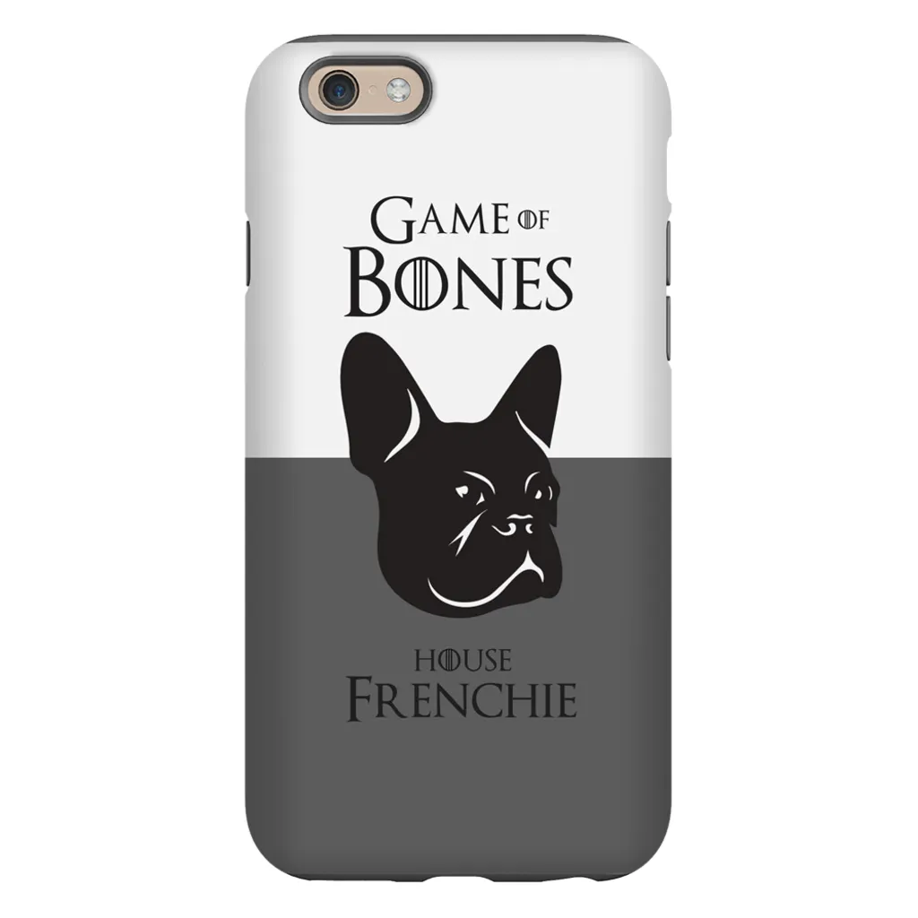 Game of Bones: House Frenchie iPhone Cases (grey - various sizes)