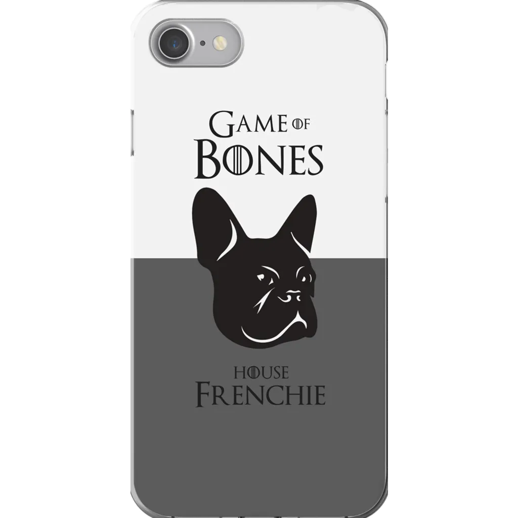 Game of Bones: House Frenchie iPhone Cases (grey - various sizes)