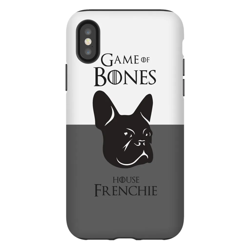 Game of Bones: House Frenchie iPhone Cases (grey - various sizes)