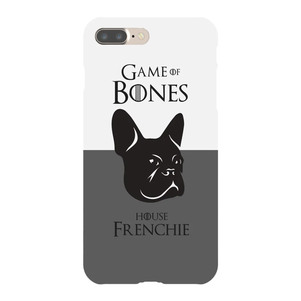 Game of Bones: House Frenchie iPhone Cases (grey - various sizes)