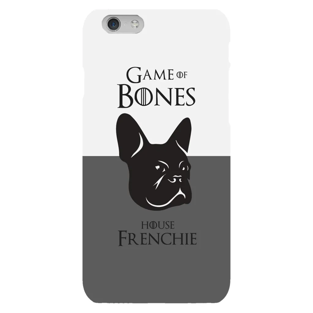 Game of Bones: House Frenchie iPhone Cases (grey - various sizes)