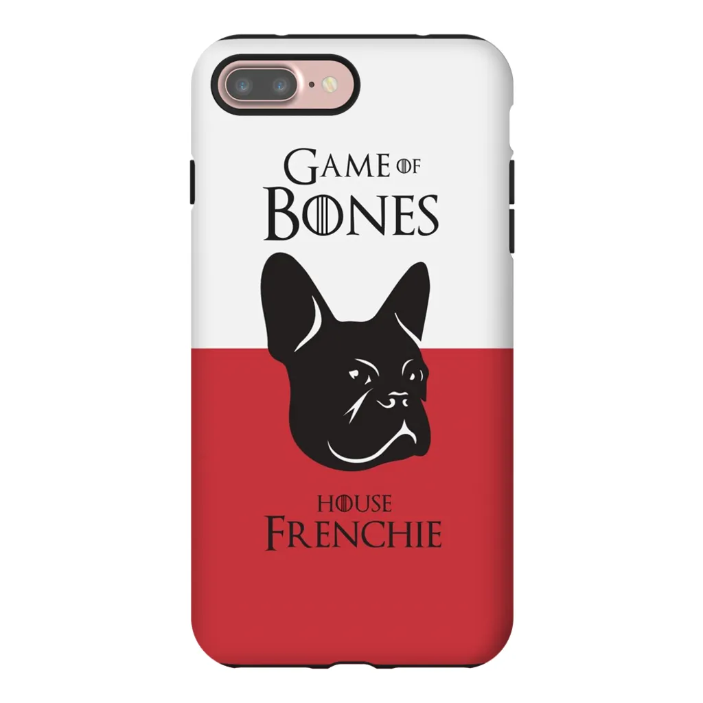 Game of Bones: House Frenchie iPhone Cases (red - various sizes)