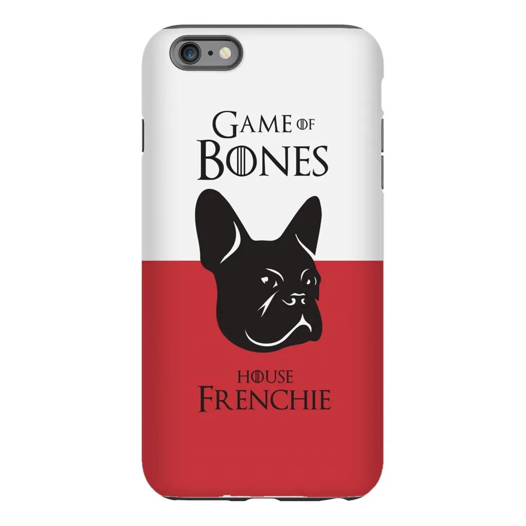 Game of Bones: House Frenchie iPhone Cases (red - various sizes)