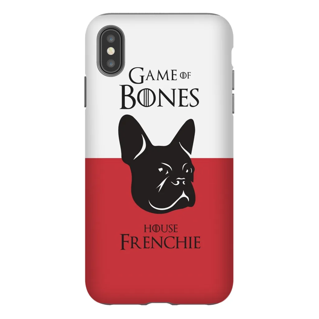 Game of Bones: House Frenchie iPhone Cases (red - various sizes)