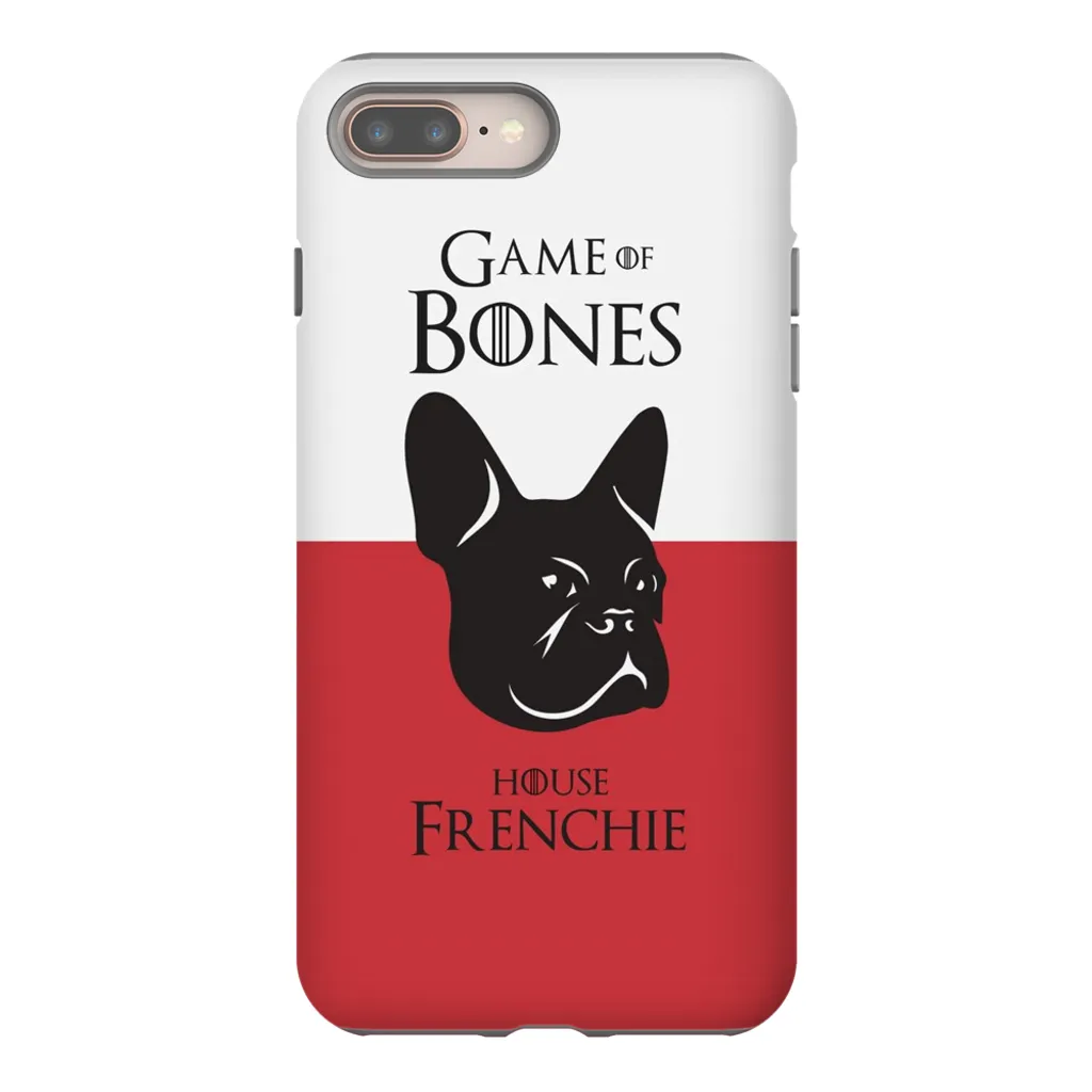 Game of Bones: House Frenchie iPhone Cases (red - various sizes)