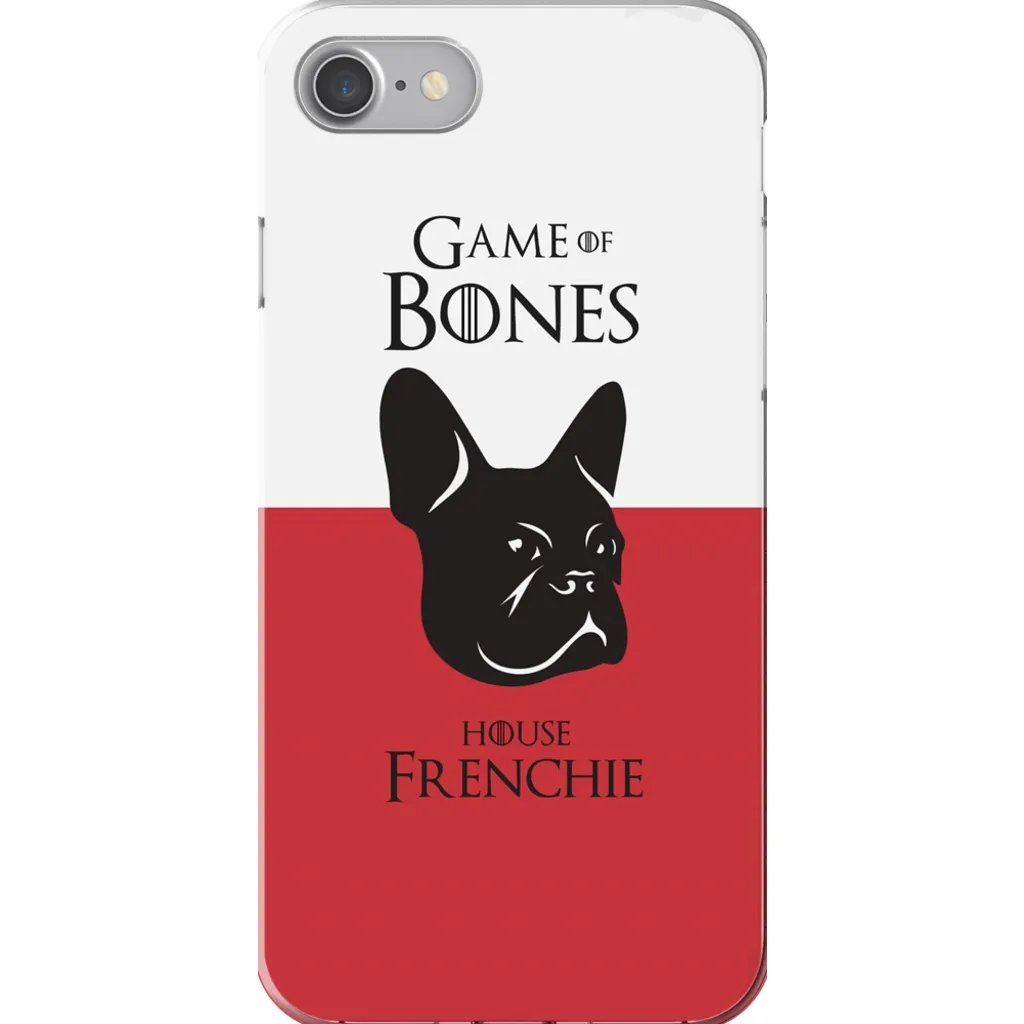 Game of Bones: House Frenchie iPhone Cases (red - various sizes)