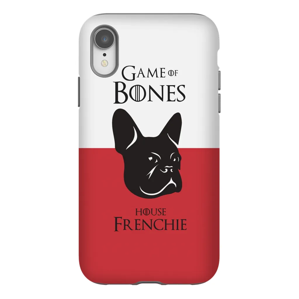 Game of Bones: House Frenchie iPhone Cases (red - various sizes)