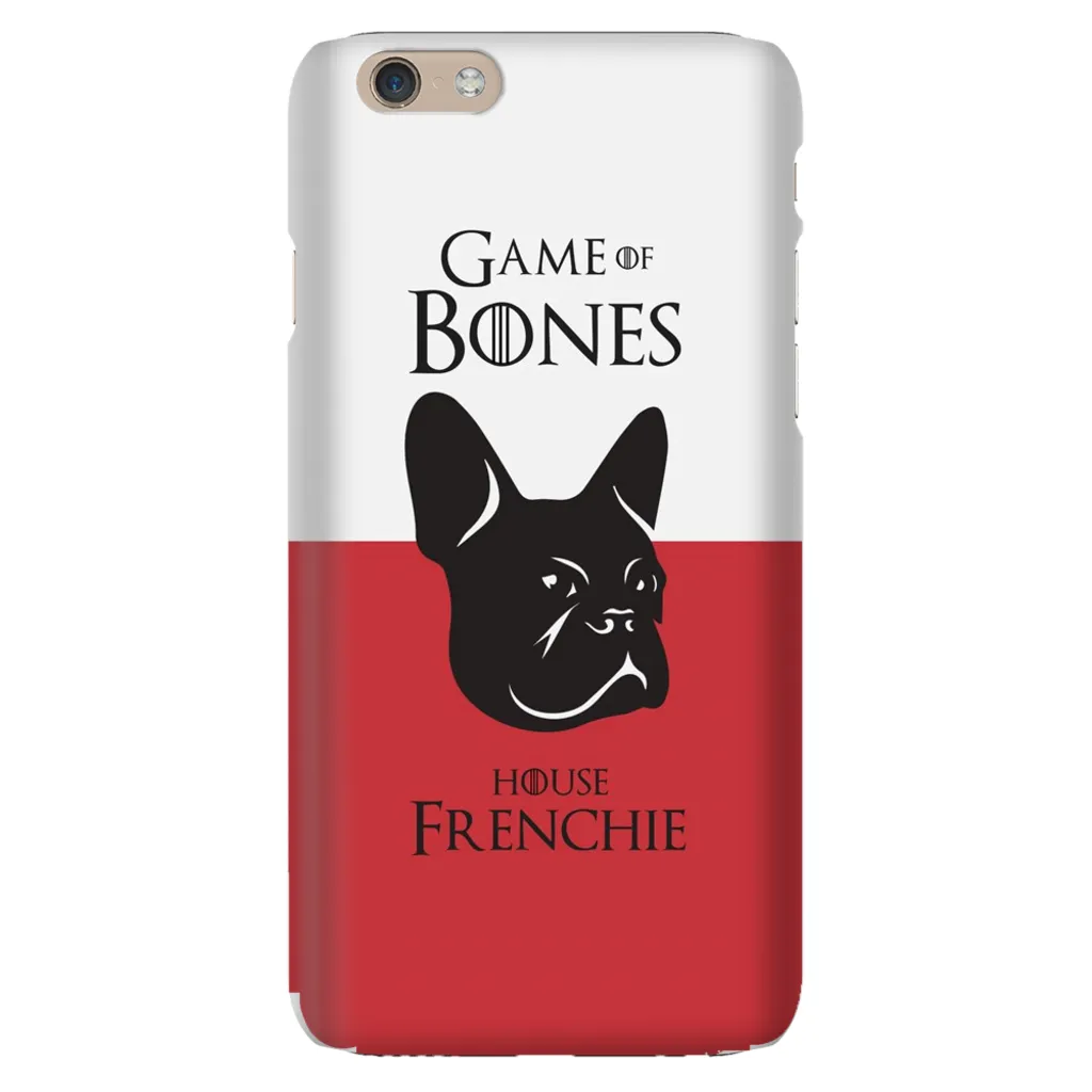 Game of Bones: House Frenchie iPhone Cases (red - various sizes)