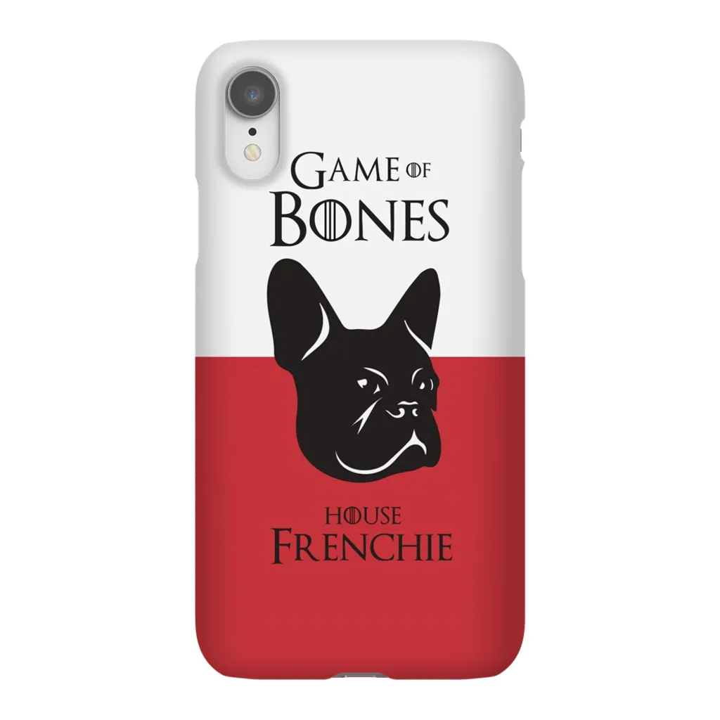 Game of Bones: House Frenchie iPhone Cases (red - various sizes)