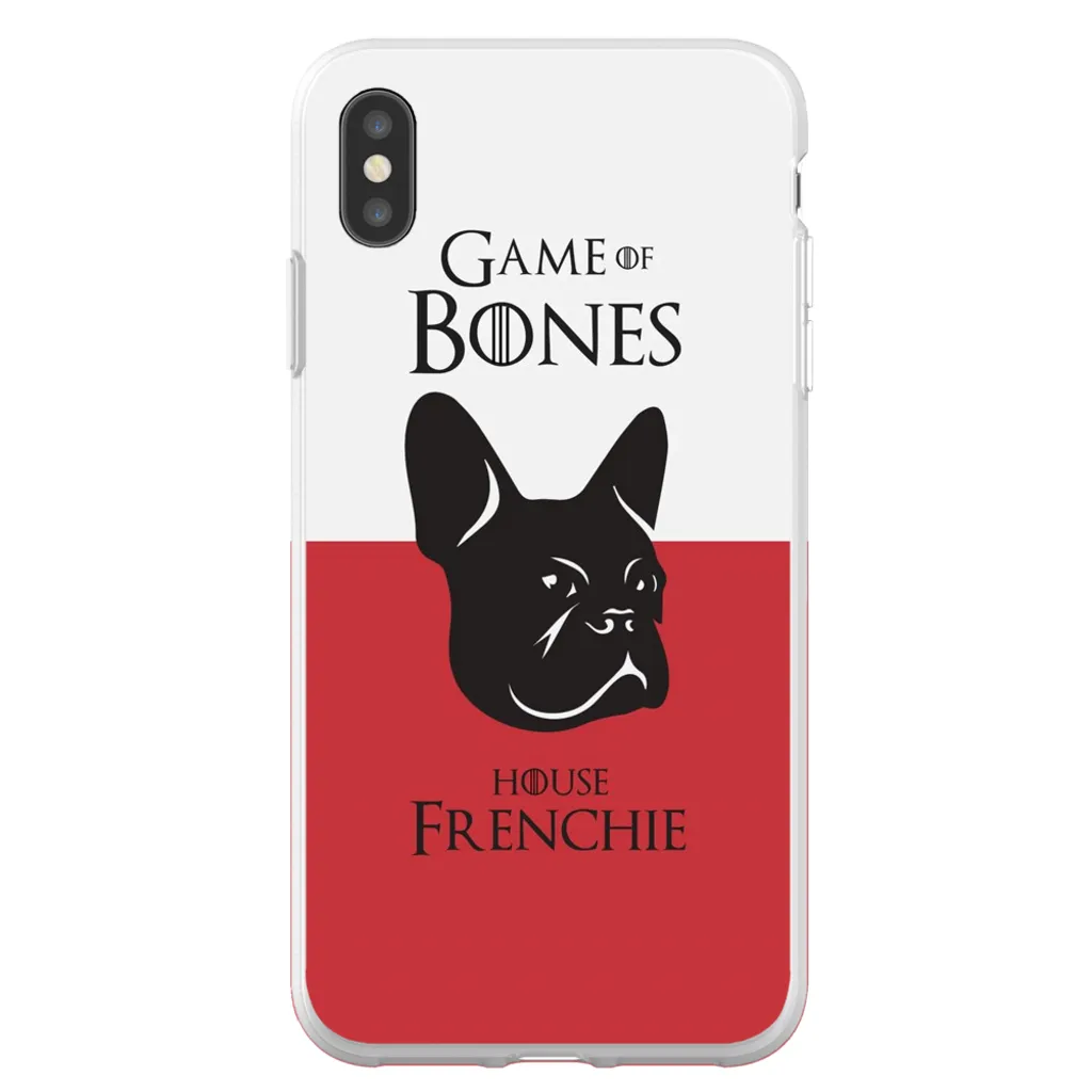 Game of Bones: House Frenchie iPhone Cases (red - various sizes)