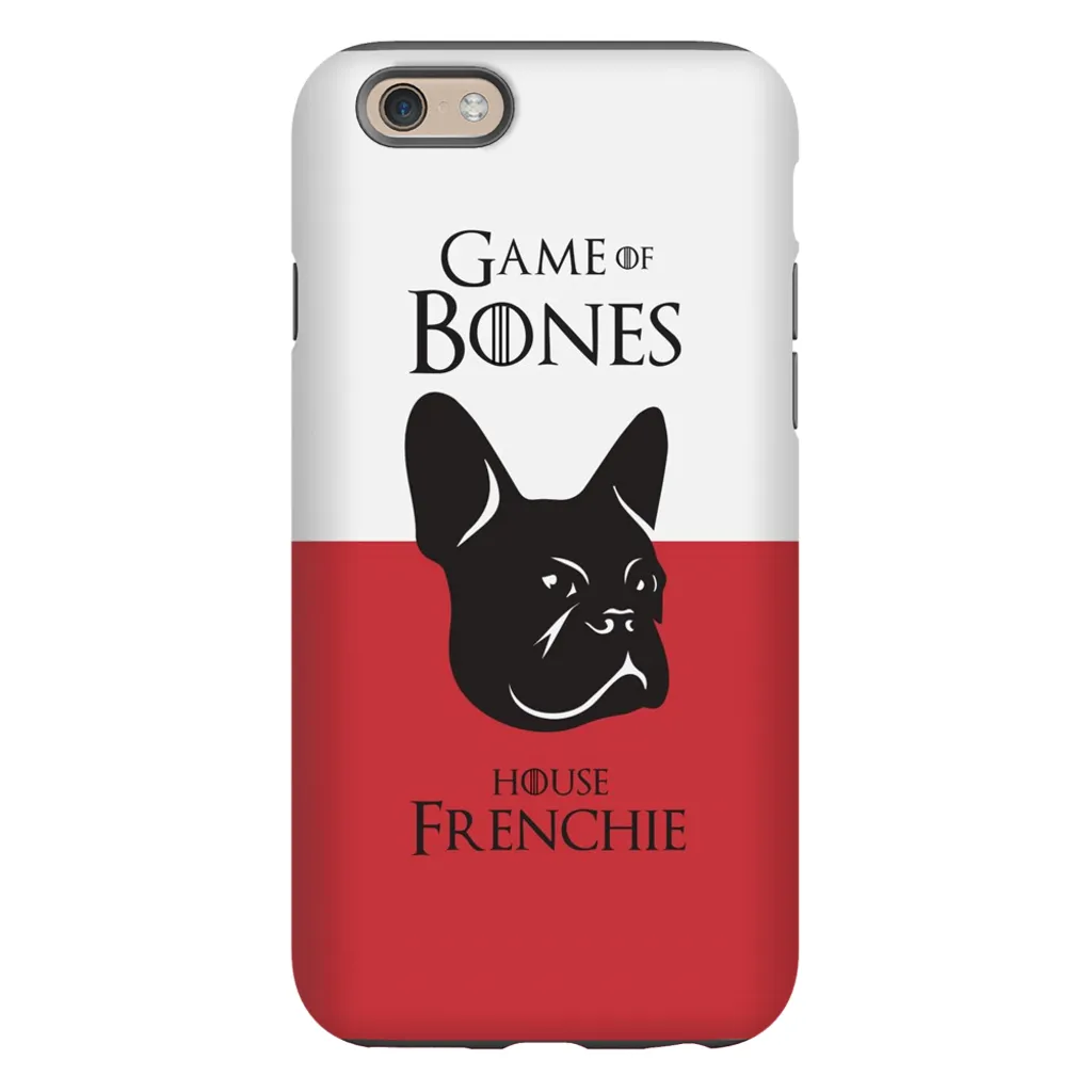 Game of Bones: House Frenchie iPhone Cases (red - various sizes)