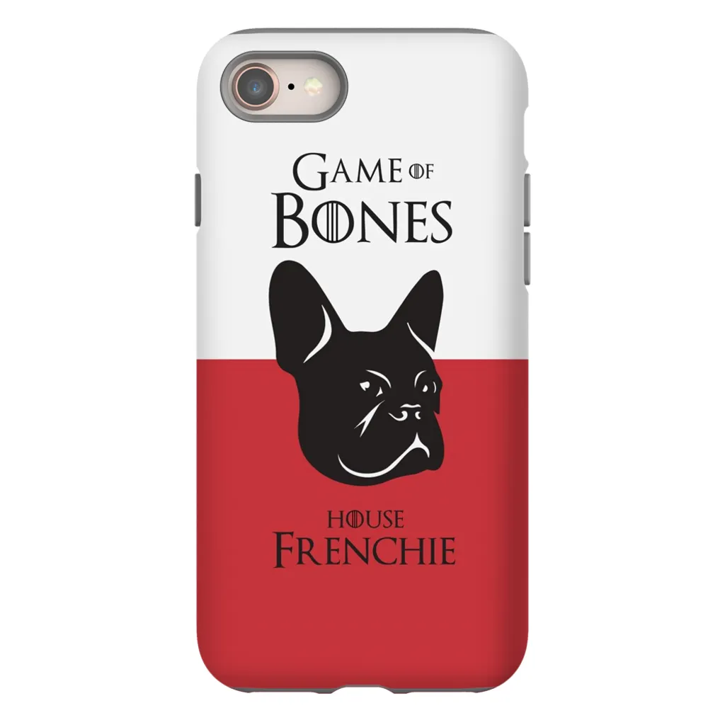 Game of Bones: House Frenchie iPhone Cases (red - various sizes)