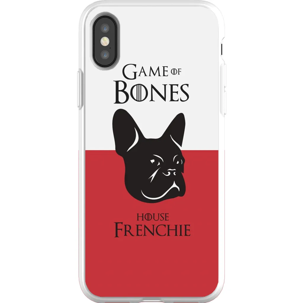 Game of Bones: House Frenchie iPhone Cases (red - various sizes)