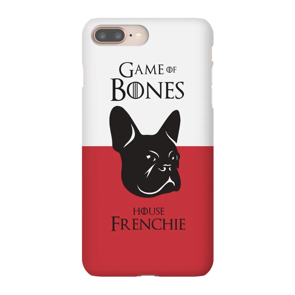 Game of Bones: House Frenchie iPhone Cases (red - various sizes)