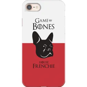 Game of Bones: House Frenchie iPhone Cases (red - various sizes)