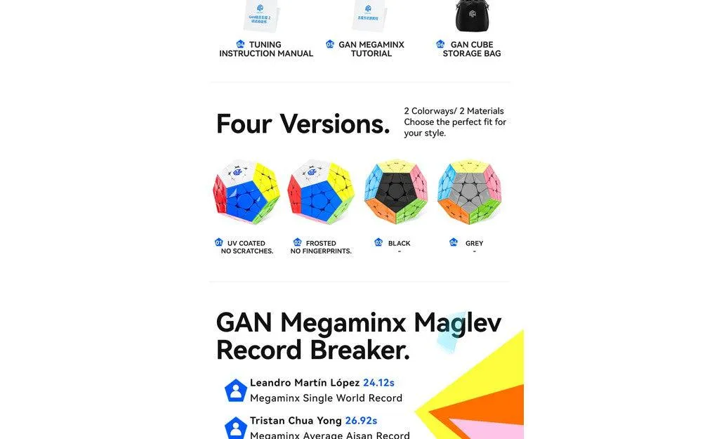 GAN Megaminx V2 (Magnetic, MagLev)