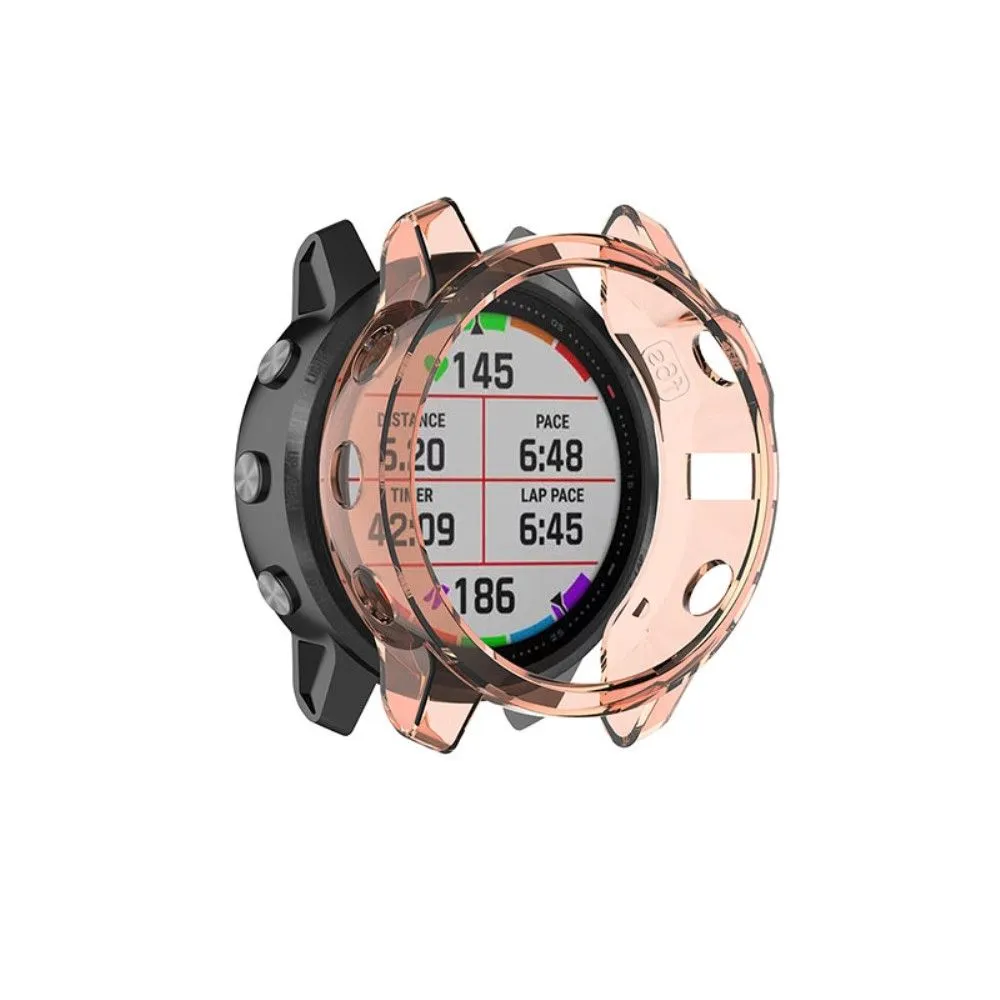 Garmin Fenix 6S / 6S Pro transparent cover - Pink