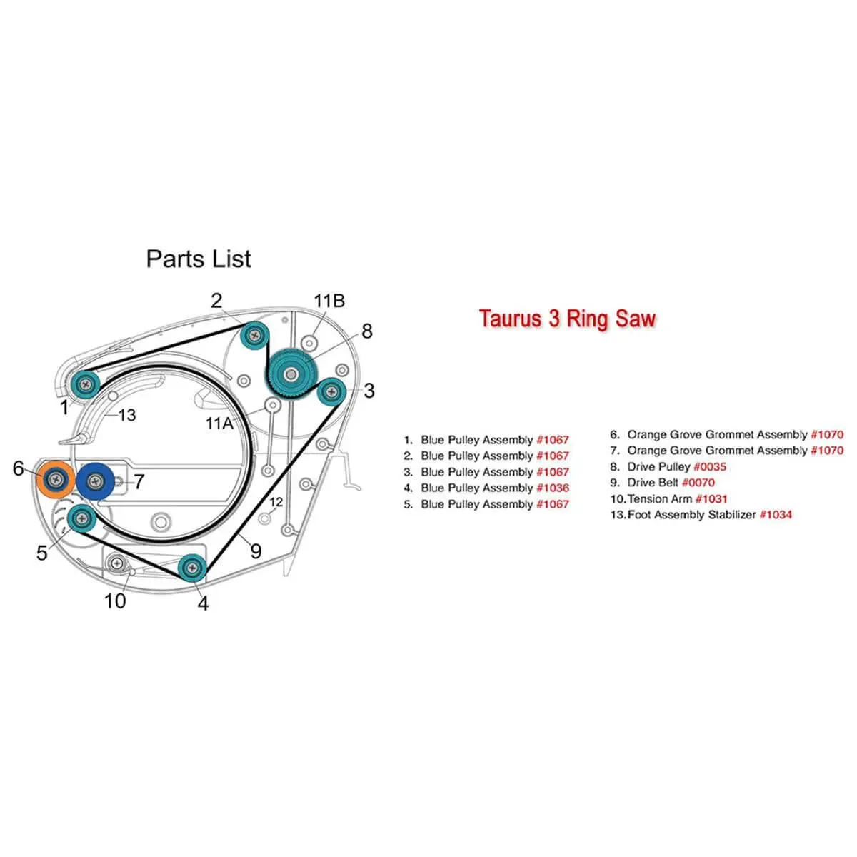 Gemini Taurus 3 Foot Stabilizer Assembly