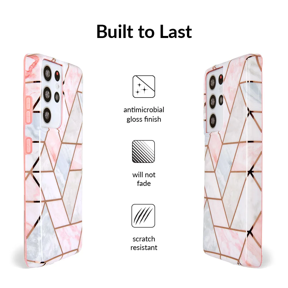 Geometric Marble Samsung Case