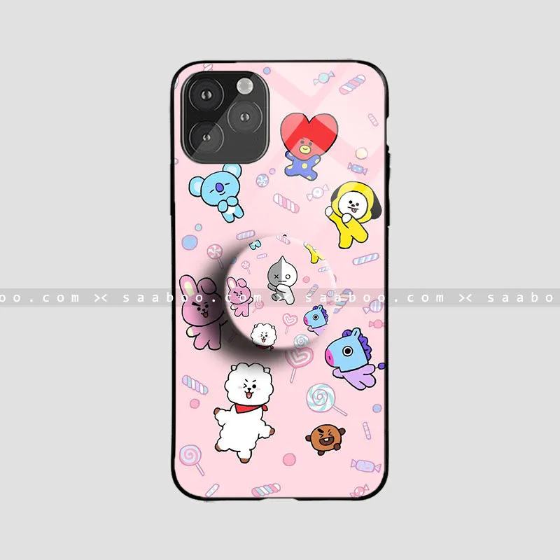 Glossy Protective Case With BTS Design