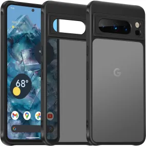 Google Pixel 8 Pro Military Grade Drop Protection Silicone Phone Case Black