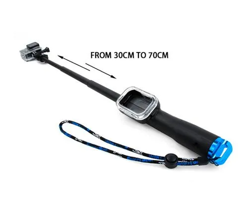 GoPro 12"-28" Telescoping Pole w/Remote Housing for Hero Camera - Blue