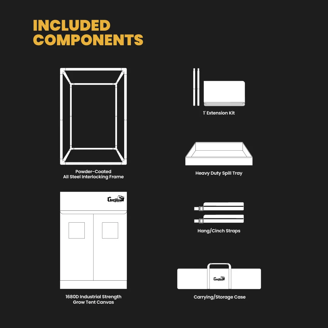 Gorilla Grow Tent 3x3 Pro