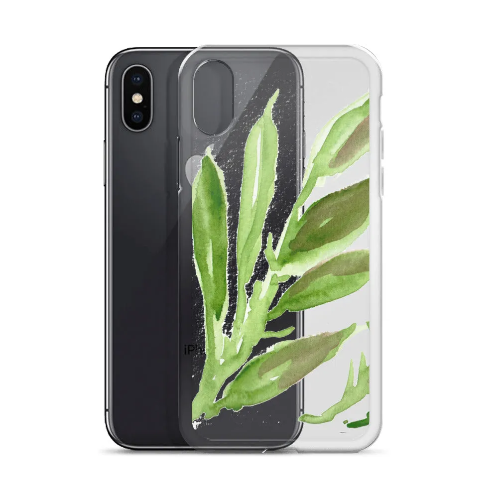 Green Foliage iPhone Case, iPhone X | XS | XR | XS Max | 8 | 8  | 7| 7  Phone Case-Printed in USA/EU