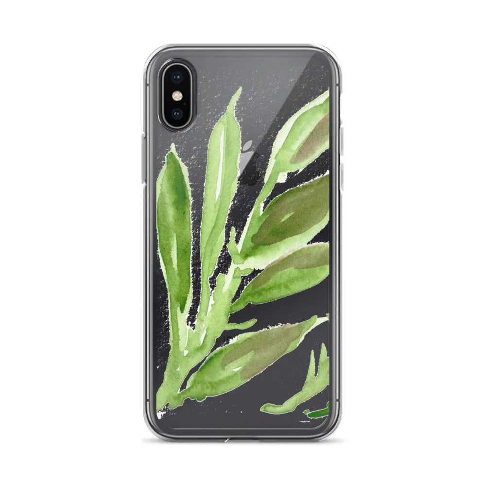 Green Foliage iPhone Case, iPhone X | XS | XR | XS Max | 8 | 8  | 7| 7  Phone Case-Printed in USA/EU