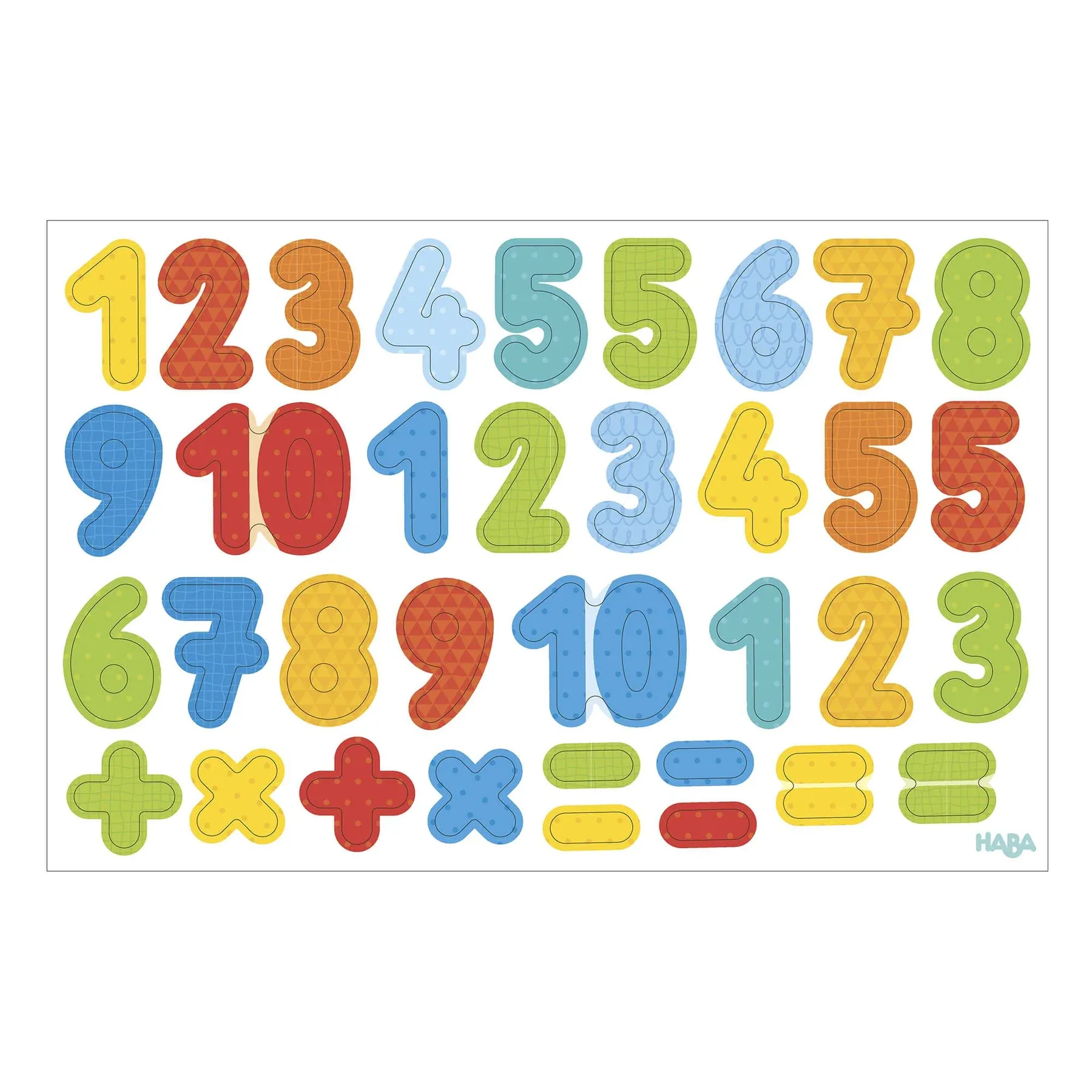 Haba 1, 2 Numbers & You Magnetic 158 Piece Game Box