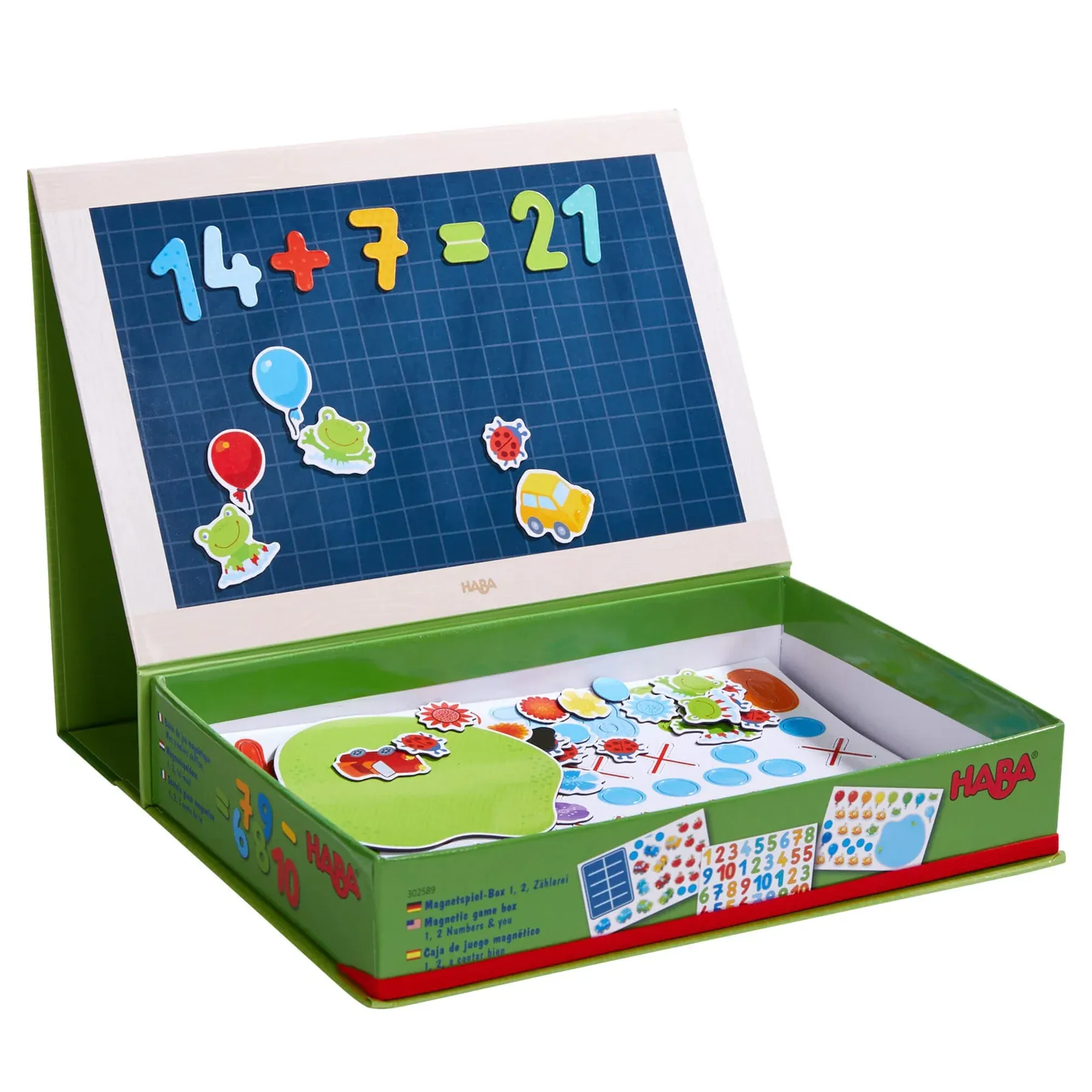 Haba 1, 2 Numbers & You Magnetic 158 Piece Game Box